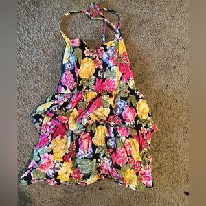 Floral halter dress